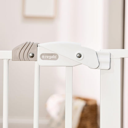 Regalo Safety 36" Extra Tall Baby Gate (White, 29-36.5"W x 36"H) - Kidsy