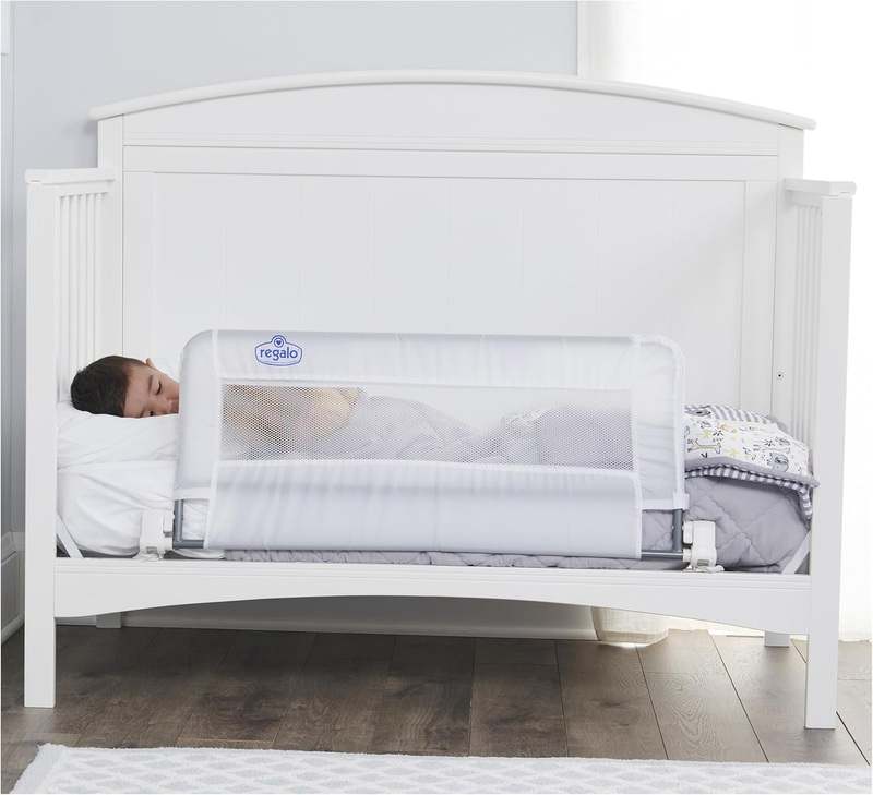 Regalo Swing Down Crib Rail with Reinforced Anchor Safety System (33 Inch)