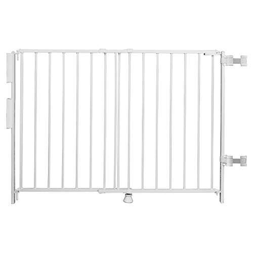 Regalo Top of Stairs Metal Safety Gate 43 x 30.5" (White) - Kidsy