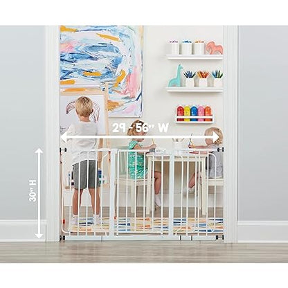 Regalo WideSpan Baby Gate 56 - inch (White) - Kidsy