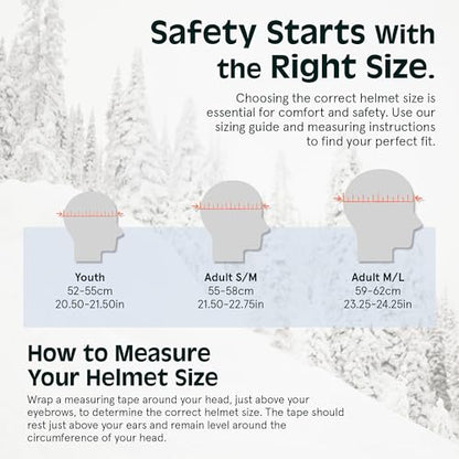 Retrospec Comstock Adjustable Snow Ski and Snowboard Helmet (Matte Black) - Kidsy