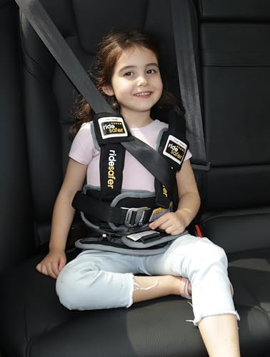 Ride Safer Travel Vest with Zipped Backpack - Wearable (Large / Black) - Kidsy