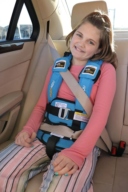 RideSafer Gen 5 Lightweight, Compact, Portable Car Seat (Large, Blue) - Kidsy