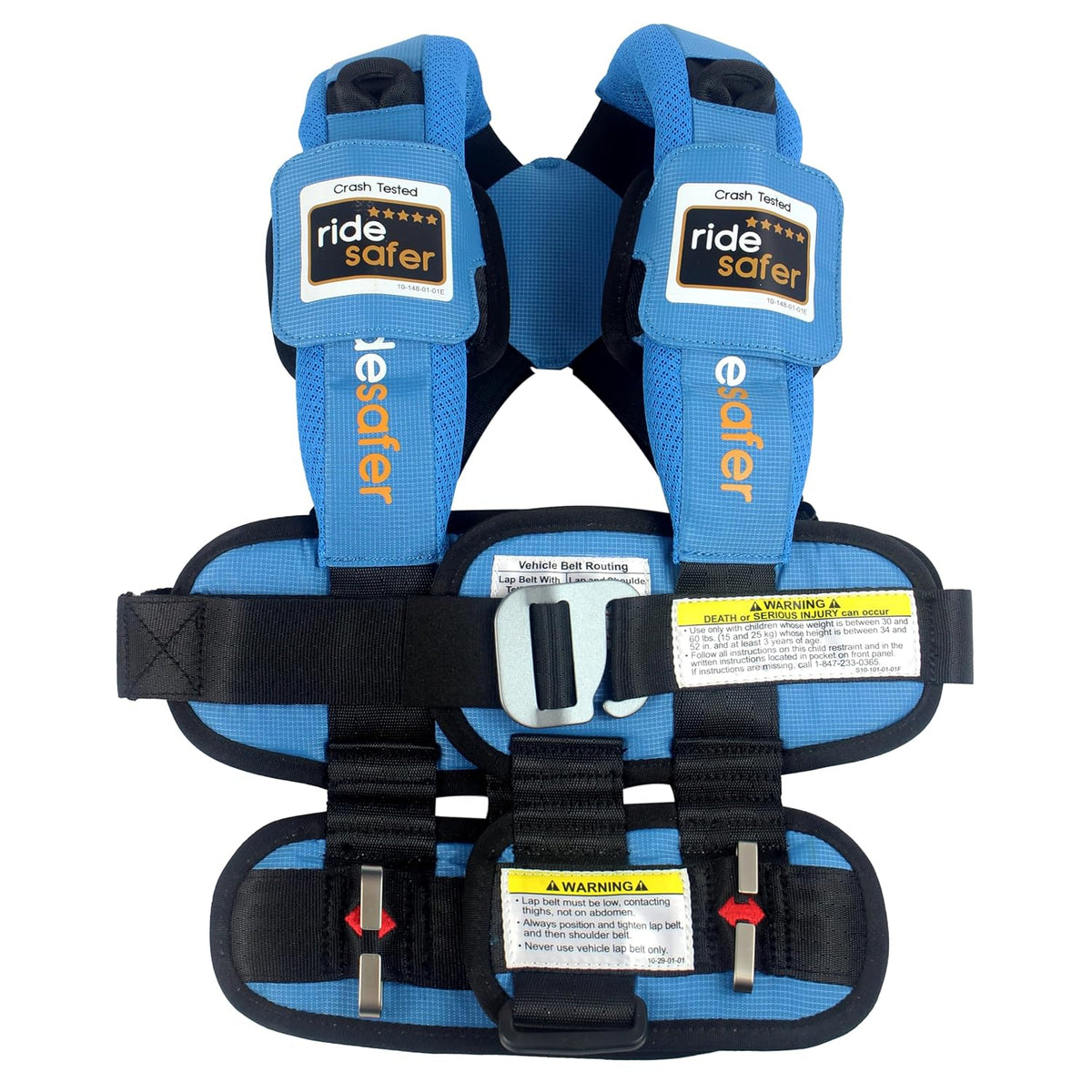 RideSafer Gen 5 Lightweight, Compact, Portable Car Seat (Large, Blue) - Kidsy