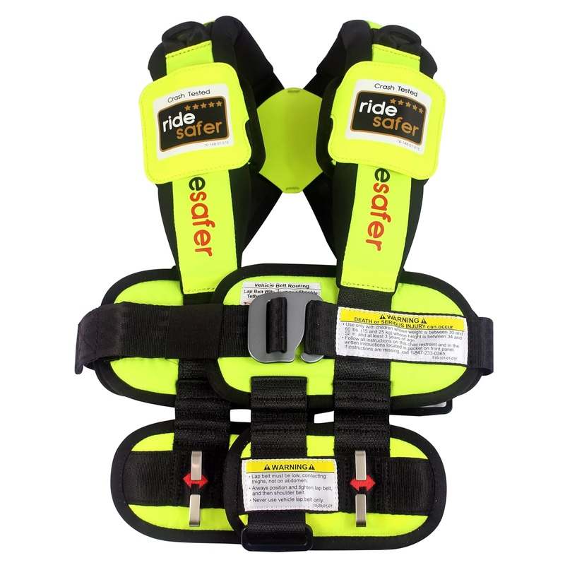 RideSafer Small Yellow Portable Car Seat (S, Yellow) - Kidsy