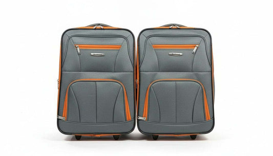 Rockland Luggage Journey 2 Piece Softside Expandable Luggage Set F32 (Gray, 19Lx13Wx8H) - Kidsy
