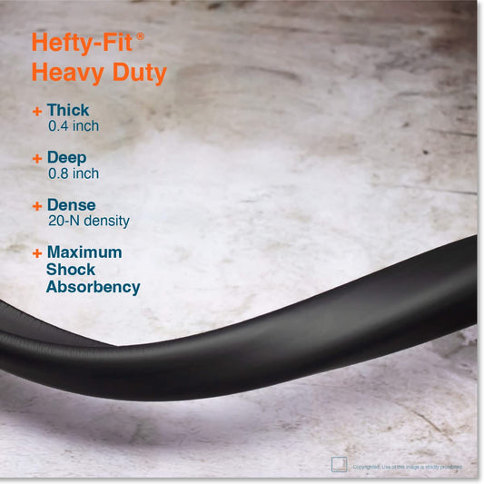 Roving Cove HeftyFit 6 - Foot Edge Protector for Baby Proofing (Onyx Black) - Kidsy