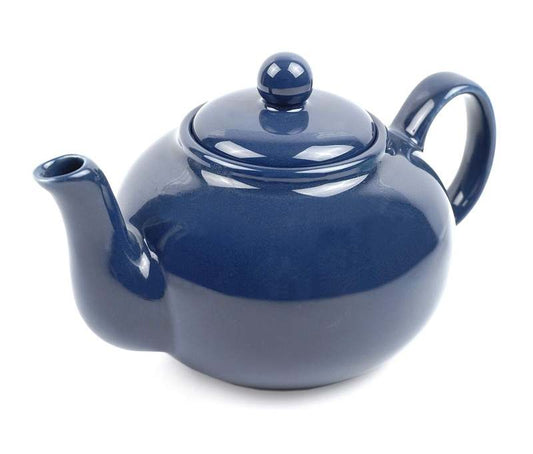 RSVP International Stoneware Teapot Collection (16 oz, Blue) - Kidsy