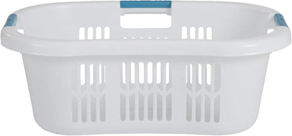 Rubbermaid Laundry Basket XL Hip - Hugger Basket 2.1 - Bushel (White) - Kidsy