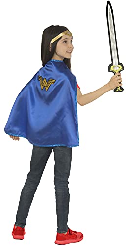 Rubie's Child's DC Comics Wonder Woman Cape (Tiara & Sword) (One Size) - Kidsy