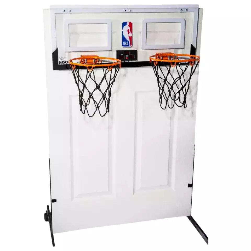 New NBA Dual Shot Pro Hoops - Over-the-Door Basketball Game (White)