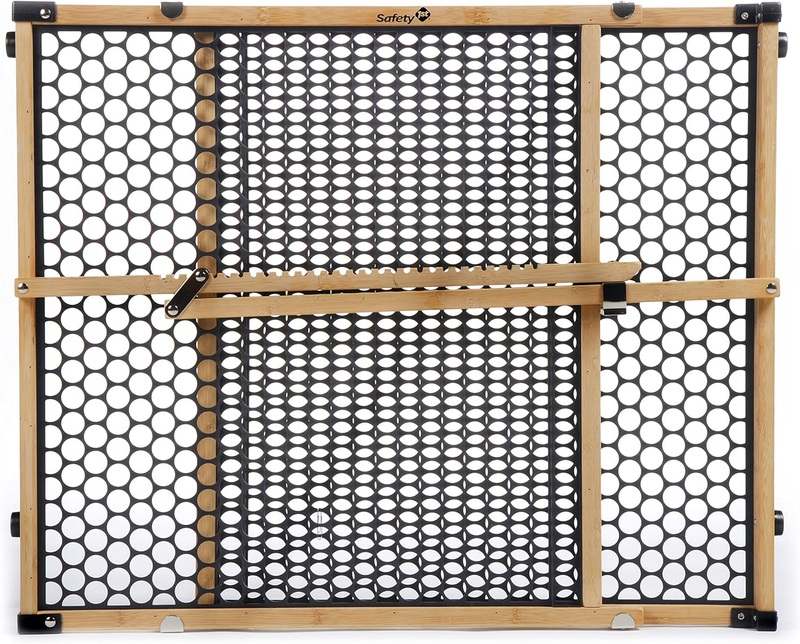 FINAL SALE Safety 1st Bamboo Baby Gate 24" Tall, 28" to 42" Wide (Bamboo & Black)