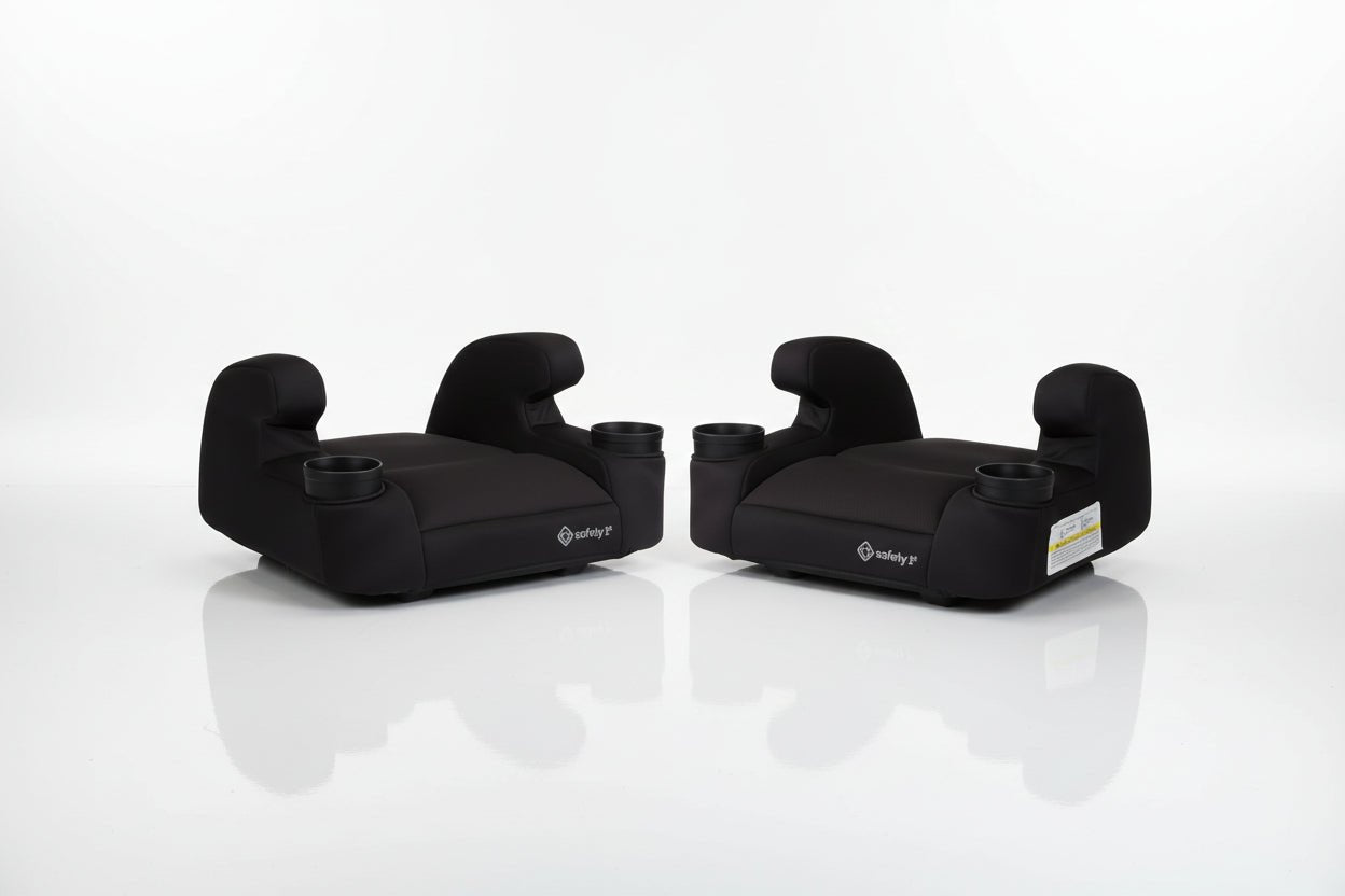 Safety 1st Comfort Ride Lite Lightweight Backless Booster Car Seat, 2 - Pack (Pure Black) - Kidsy