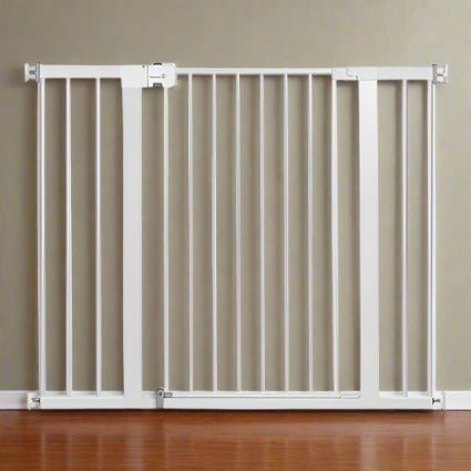 Safety 1st Easy Install 36" Extra Tall & Wide Gate, Fits Between 29'"And 47" (White) - Kidsy