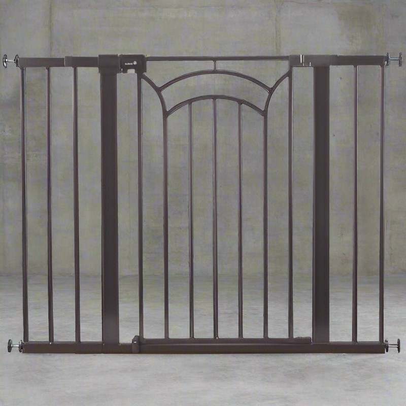Safety 1st Easy Install Decor Tall & Wide Gate (Brown) - Kidsy