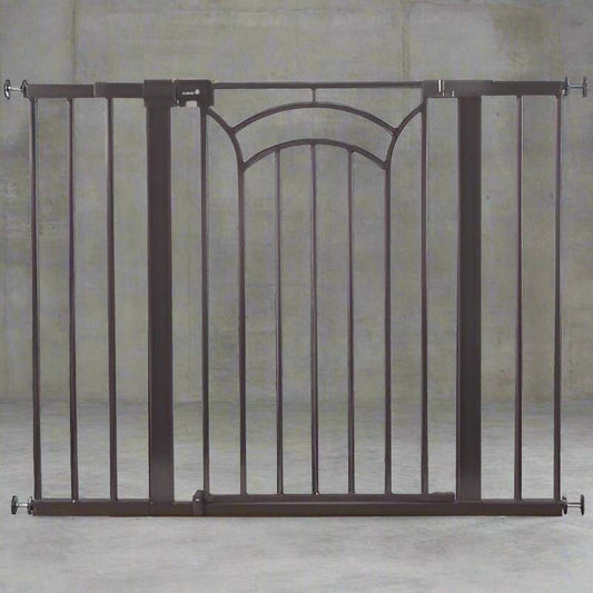 Safety 1st Easy Install Decor Tall & Wide Gate (Brown) - Kidsy