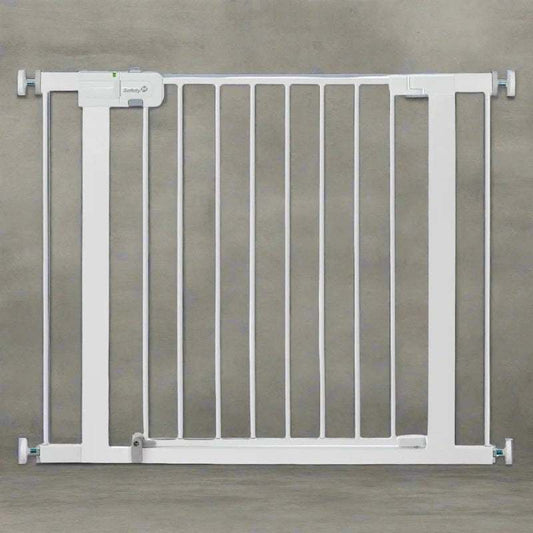 Safety 1st Easy Install Walk - Thru Baby Gate Fits 29–38" and 28” Tall (White) - Kidsy