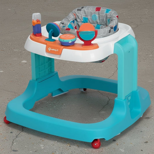 Safety 1st Ready, Set, Walk! DX Developmental Walker (Grey Geo) - Kidsy