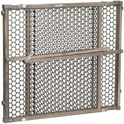Safety 1st Vintage Wood Baby Gate (Grey) - Kidsy