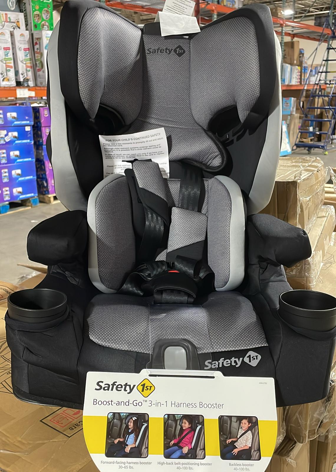 New Safety 1st Boost-and-Go All-in-1 Harness Booster Car Seat (High Street)