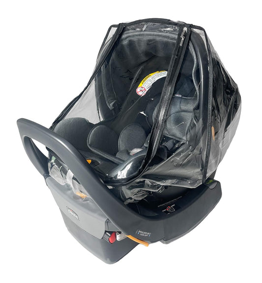 SASHA'S Rain and Wind Cover for Chicco KeyFit 30 & 35 Infant Car Seat (Clear) - Kidsy