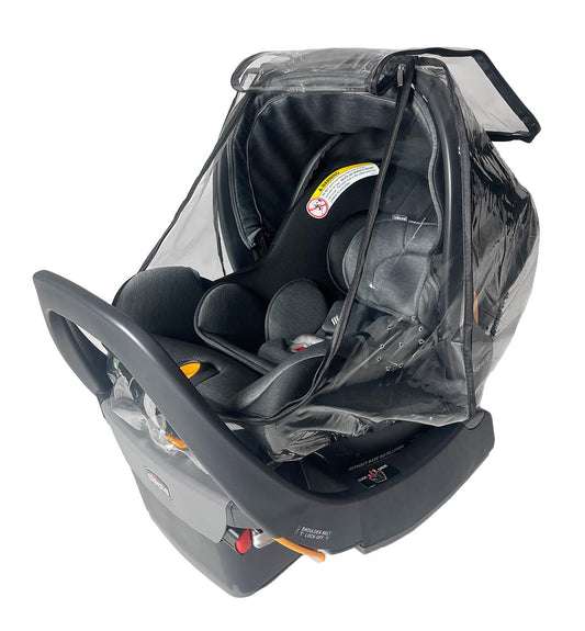 SASHA'S Rain and Wind Cover for Chicco KeyFit 30 & 35 Infant Car Seat (Clear) - Kidsy