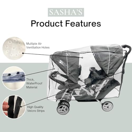 SASHA'S Rain and Wind Cover for Graco Graco DuoGLider - Kidsy