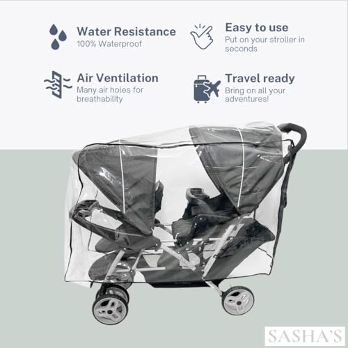 SASHA'S Rain and Wind Cover for Graco Graco DuoGLider - Kidsy