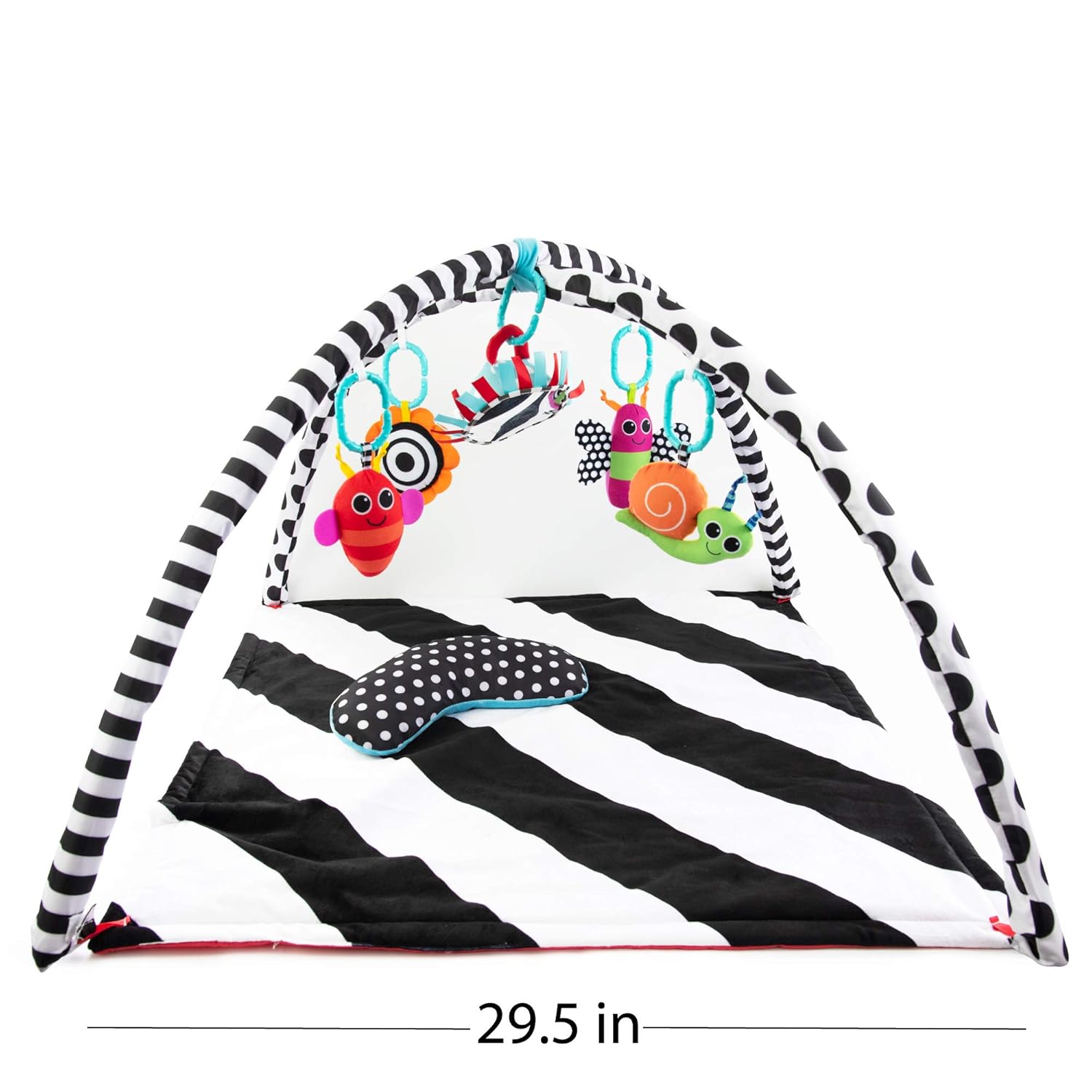 Sassy Black & White Tummy Time Playmat - Kidsy