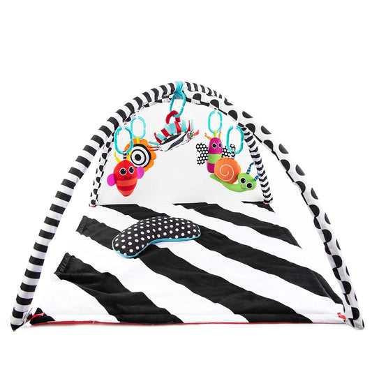 Sassy Black & White Tummy Time Playmat - Kidsy