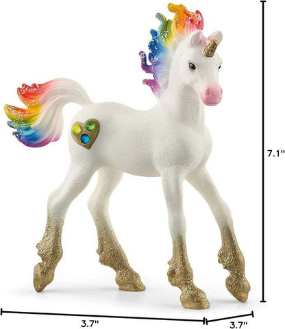 Schleich Bayala Rainbow Unicorn Foal Toy - Kidsy
