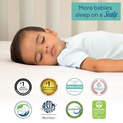 Sealy Baby Firm Rest Crib Mattress (52x28") - Kidsy
