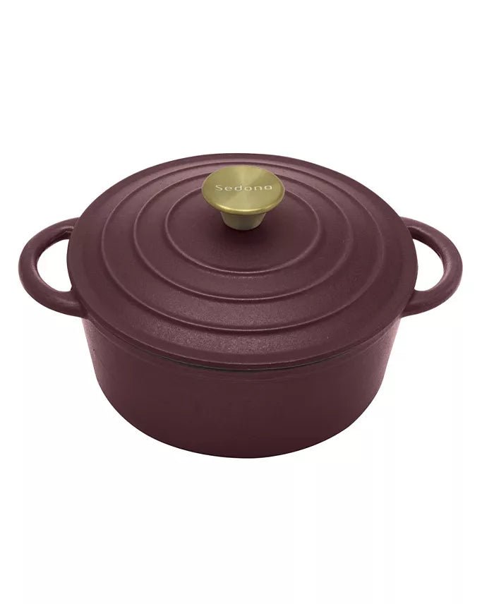 Sedona Kitchen Enamel Cast Iron 3 - Quart Dutch Oven with Lid (Red) - Kidsy
