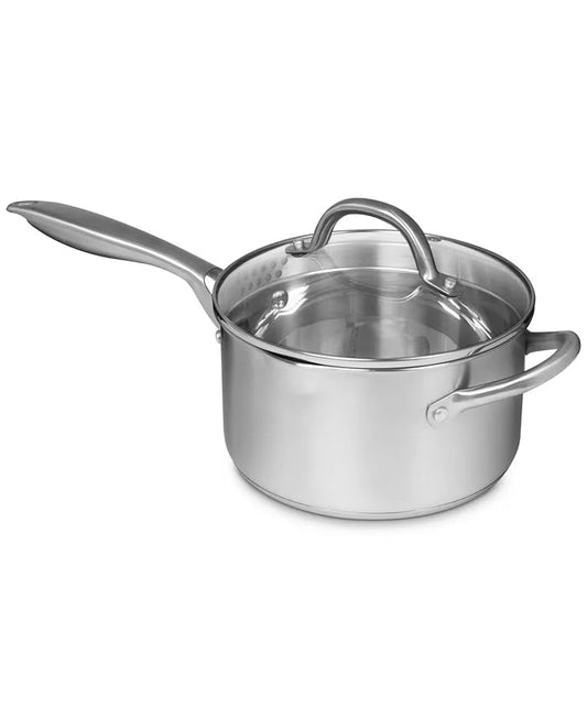 Sedona Kitchen Pro Stainless Steel 3.5 - Qt. Saucepan with Draining Lid - Kidsy