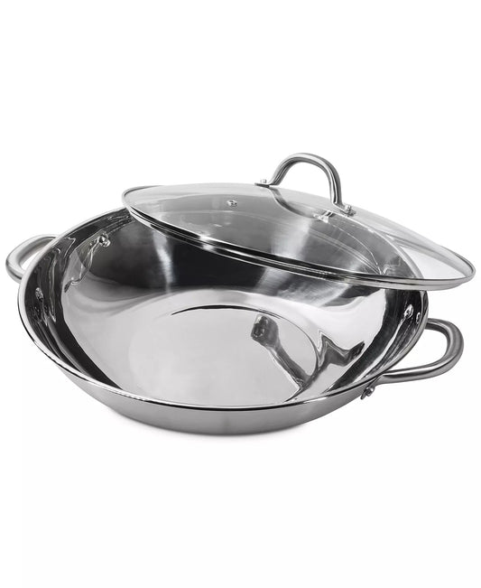Sedona Kitchen Stainless Steel 6.5 - Qt. Multipurpose Pan with Glass Lid - Kidsy
