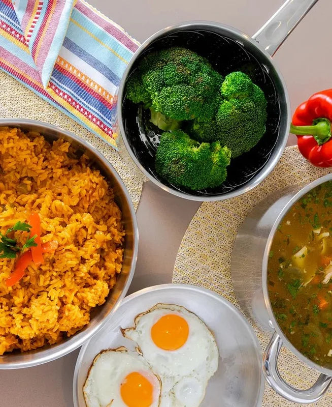 Sedona Kitchen Stainless Steel 8 - Piece Cookware Set - Kidsy