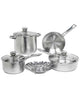 Sedona Kitchen Stainless Steel 8 - Piece Cookware Set - Kidsy
