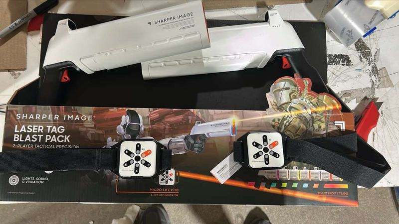 Sharper Image 2 - Player Laser Tag Handtank Blast Pack (White) - Kidsy