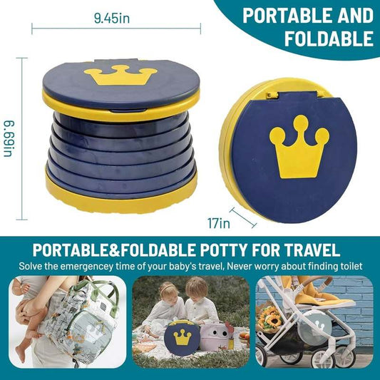 Shengou Portable Potty Seat for Toddlers - Small (Blue) - Kidsy
