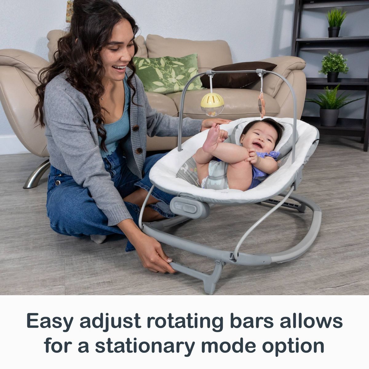 Smart Steps My First Rocker 2 Bouncer (Daisy Pink) - Kidsy