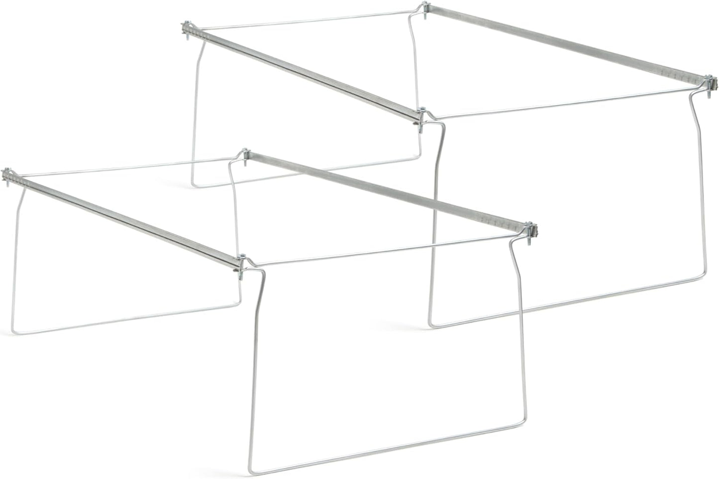 Smead Steel Hanging File Folder Frames - 2 Count, Gray (64873) - Kidsy