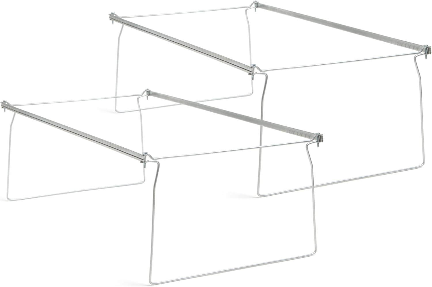 Smead Steel Hanging File Folder Frames - 2 Count, Gray (64873) - Kidsy