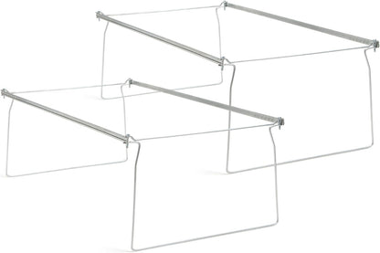 Smead Steel Hanging File Folder Frames - 2 Count, Gray (64873) - Kidsy