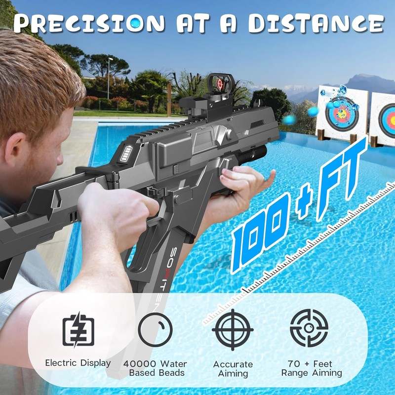 SOFITEN Electric Gel Ball Blaster High Speed 200+FPS Automatic Blaster - Kidsy