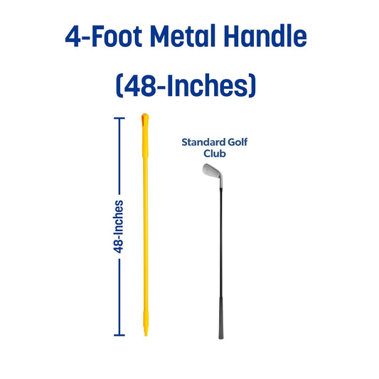 SPARTA 48" Fiberglass Replacement Handle with 3/4" Acme Thread Tip ( Yellow) - Kidsy