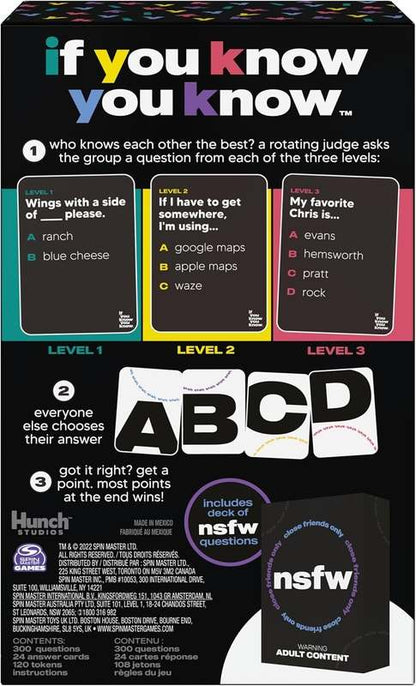 Spin Master Games, If You Know You Know IYKYK Card Game - Kidsy