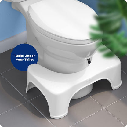 Squatty Potty Standard 7-Inch Bathroom Toilet Stool (White) - Kidsy