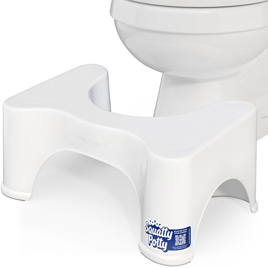 Squatty Potty The Original Bathroom Toilet Stool Height 9" (White) - Kidsy