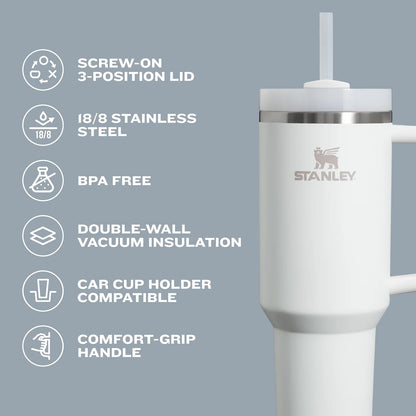 Stanley Quencher H2.0 Tumbler 14oz (Cream 2.0) - Kidsy