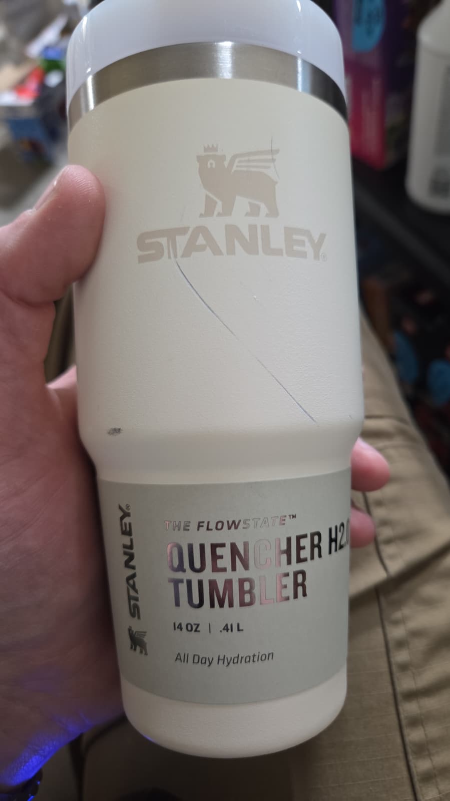 Stanley Quencher H2.0 Tumbler 14oz (Cream 2.0) - Kidsy